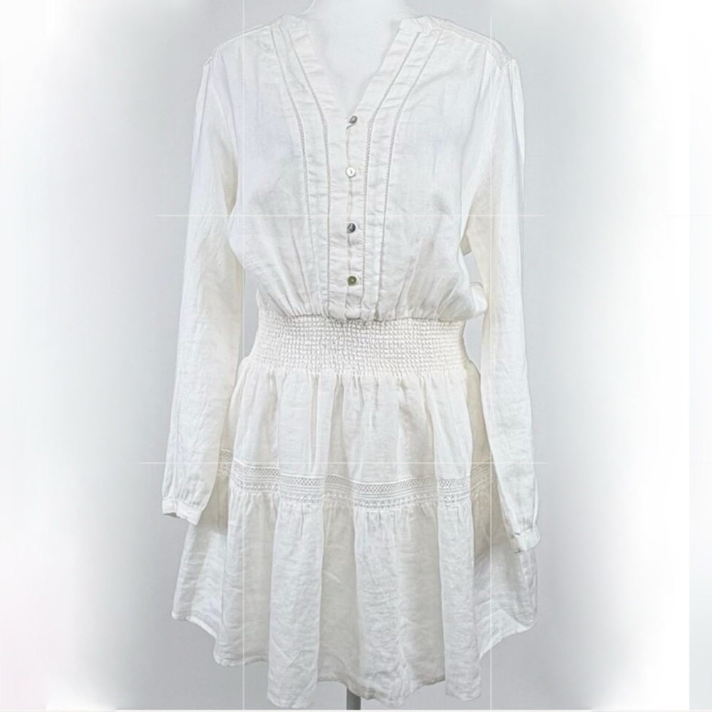 Magaschoni linen white  Dress